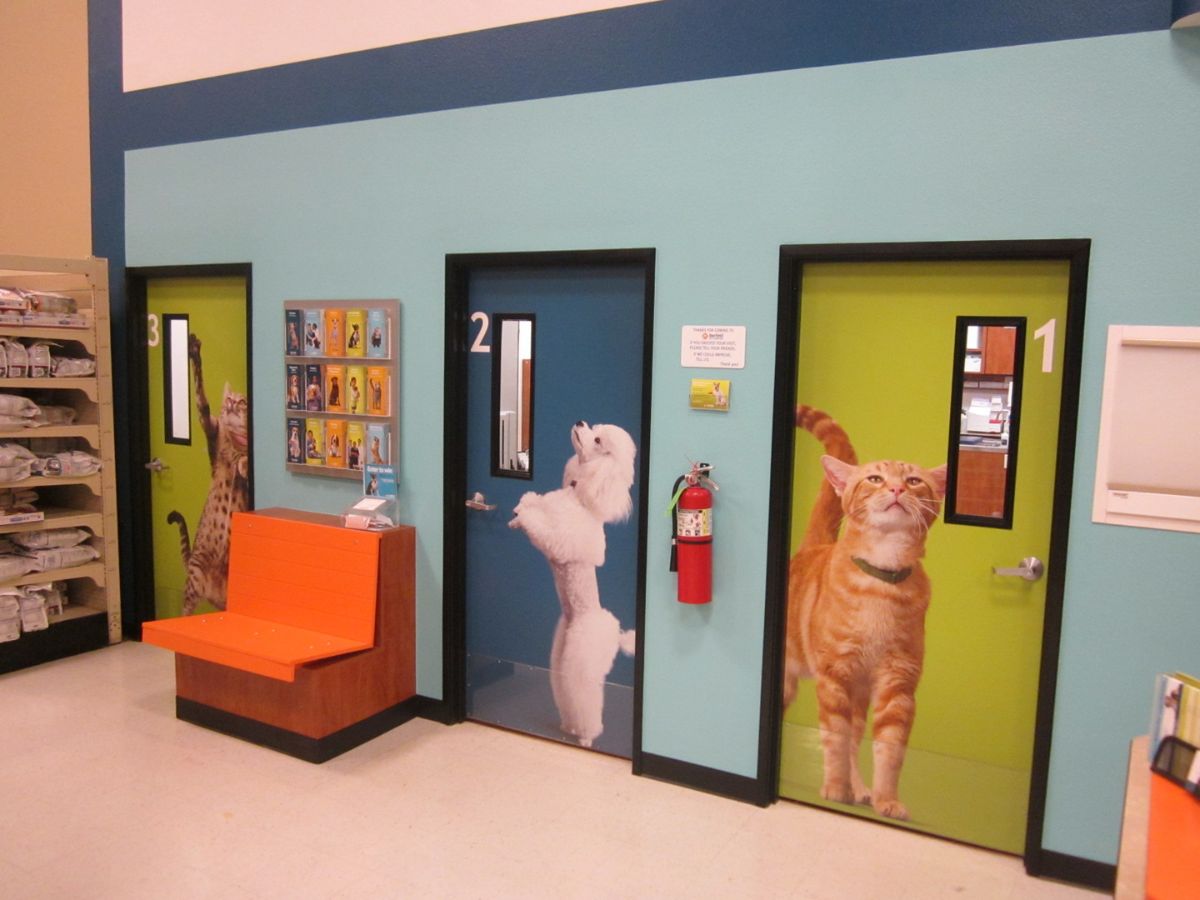 The Banfield Pet Hospital: Frisco exam rooms