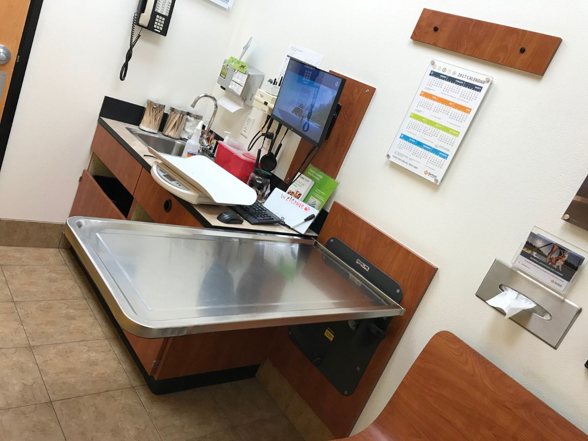 The Banfield Pet Hospital: Richardson exam room with table