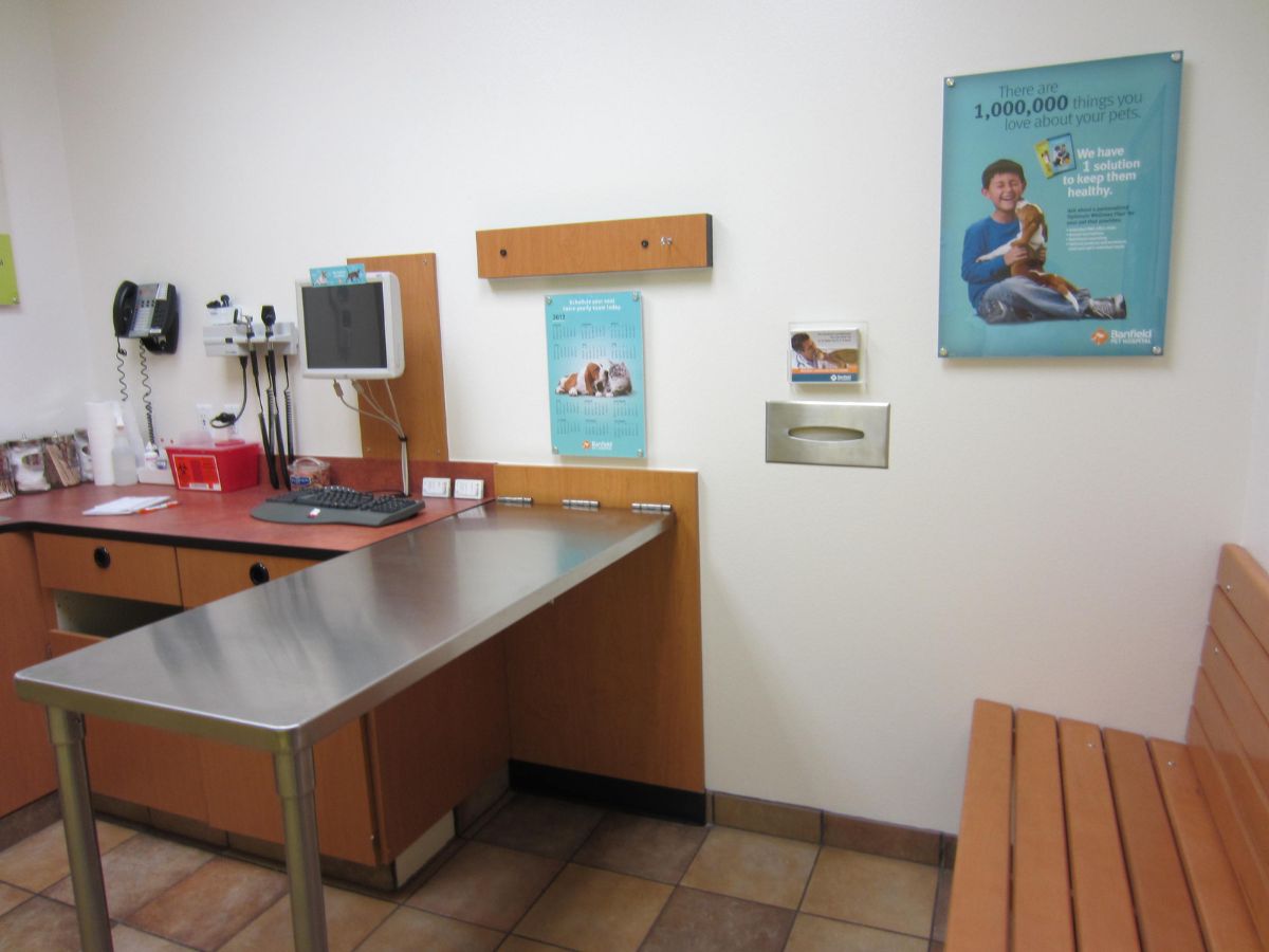 An alternate view of the Allen Banfield hospital exam room