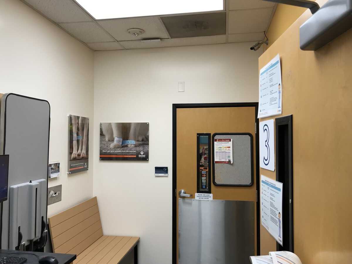 The Dallas N Banfield exam room