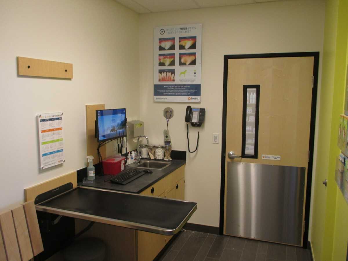 An alternate view of the Banfield - Flower Mound TC exam room