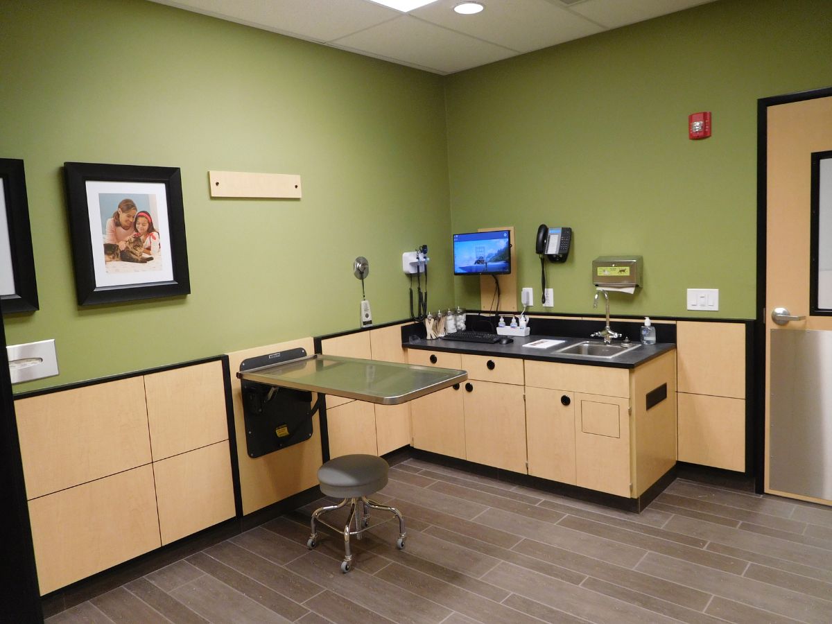 A view of the Carrollton Banfield exam table