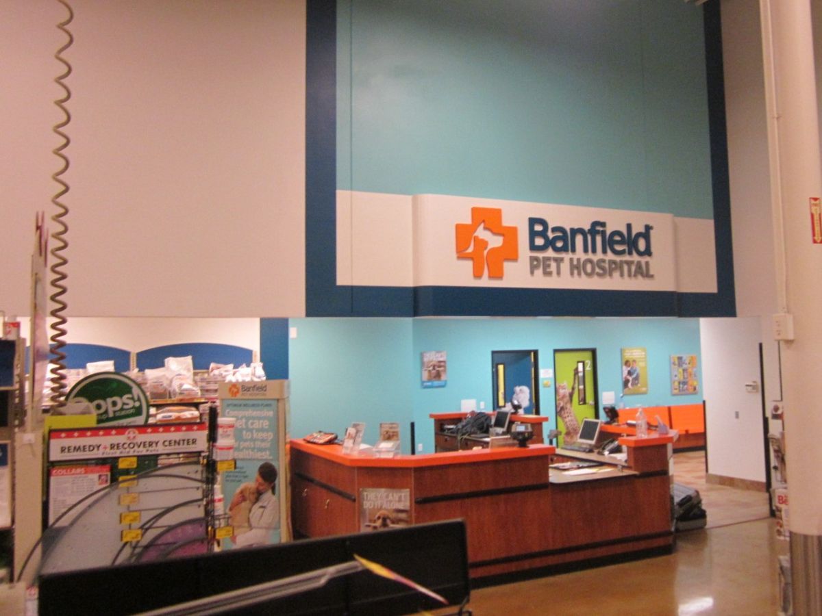 The front desk at the Banfield - Killeen hospital
