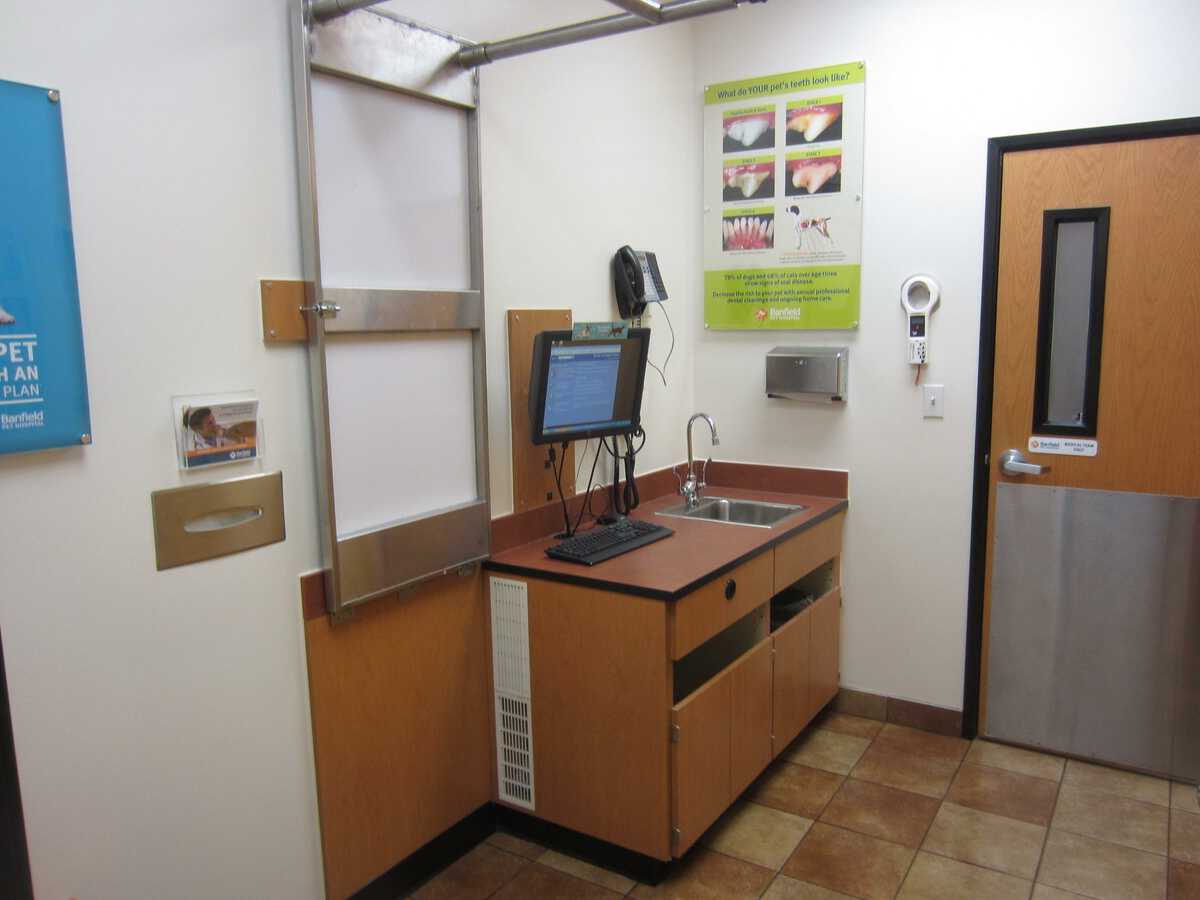 The Banfield - Las Vegas Nellis exam room and folding table view